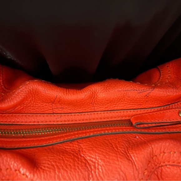 Tory Burch Fire Orange Amalie 2 way bag - Picture 13 of 16